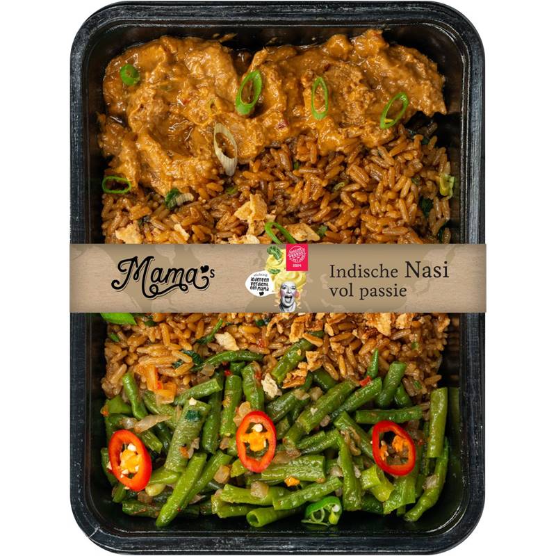 Maaltijd ´Indische nasi vol passie´